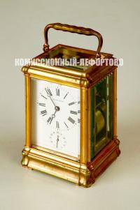 часы каретные «Павел Буре» с часовым репетиром и будильником, конец XIX века.