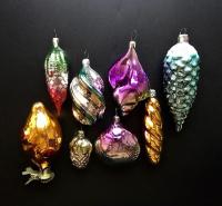 Ёлочные игрушки СССР на прищепке, малютки 1960-70е