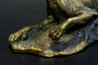 Пантера, бронзовая скульптура. Скульптор Илья Гуреев.