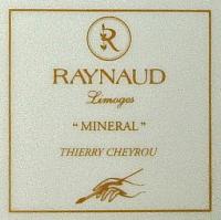 тарелки RAUNAUD Limoges Minerals авторская работа Thierry Cheuroy.