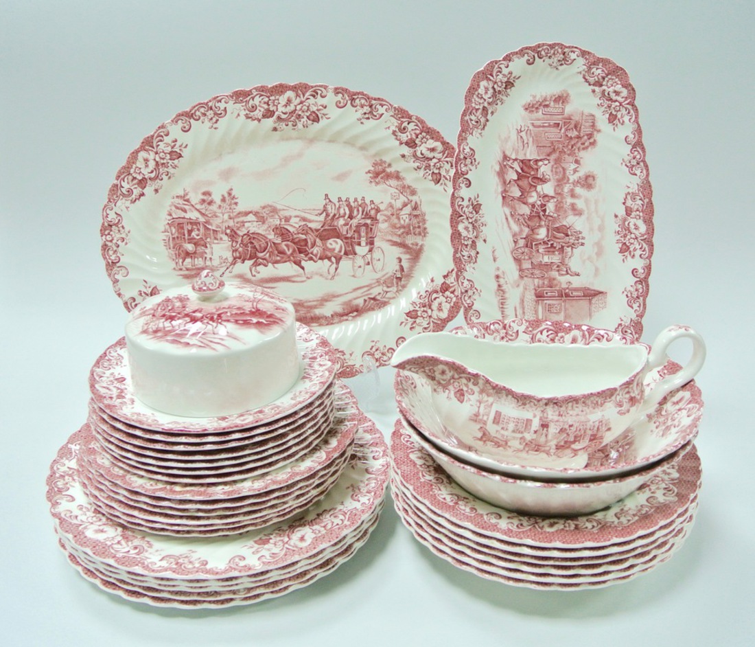 England porcelain посуда. Johnson Bros сервиз. Английский сервиз фаянс столовый Дилижанс. Английский фарфоровый столовый сервиз ,,Olympia,,Meakin.